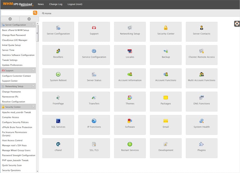 VPS Hosting en Perú con WHM y cPanel